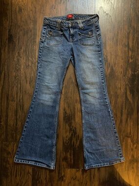Mossimo Supply Co. Dark Blue Flare Jeans